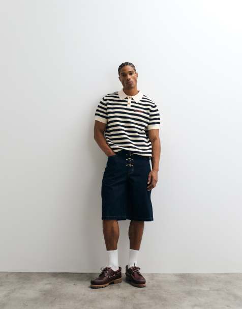 Liquor N Poker - Fireman - Denim jort met gesp in indigo - view 1