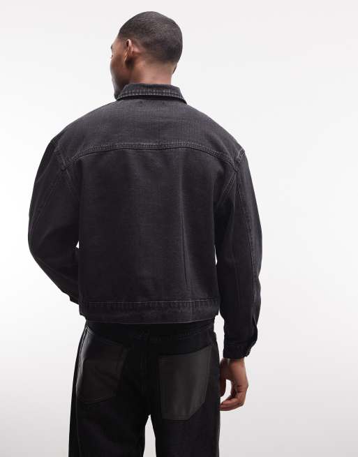 Liquor N Poker – Harrington-Jacke in Schwarz mit Schnallendetail, 3 von 5