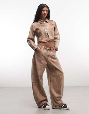 Liquor N Poker Horseshoe Jeans Co-ord In Neutral