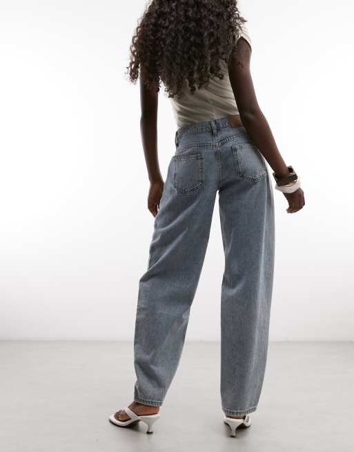 Liquor N Poker - Jeans dritti lavaggio sporco con occhielli, 3 di 5