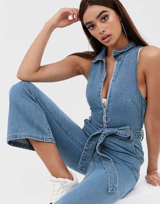 Liquor N Poker kick flare jumpsuit, ASOS