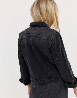 asos denim jacket with fur