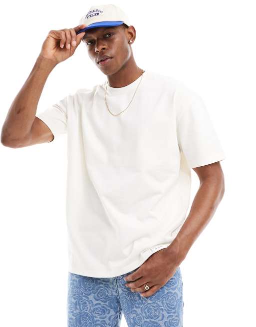 Liquor N Poker oversized t-shirt with fruit back print in white, 2 of 4