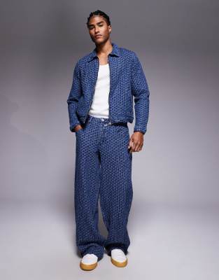 Liquor N Poker Relaxed Baggy Jeans In Blue