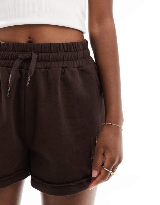 Liquor N Poker relaxed shorts with raw edge, 5 of 5