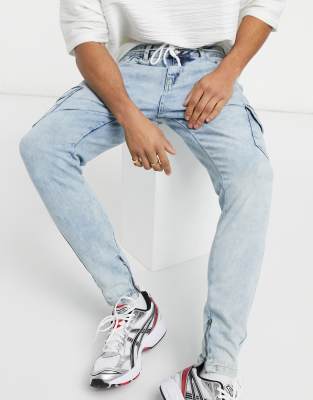 soft denim joggers