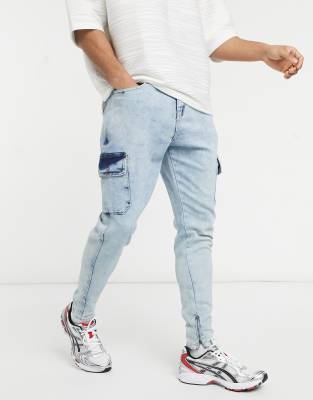 soft denim joggers