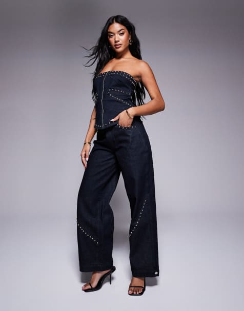 Liquor N Poker studded set in indigo - view 1