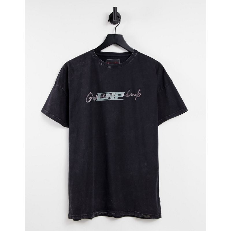 Novità xY6KE Liquor N Poker - T-Shirt comoda nera con logo con strass