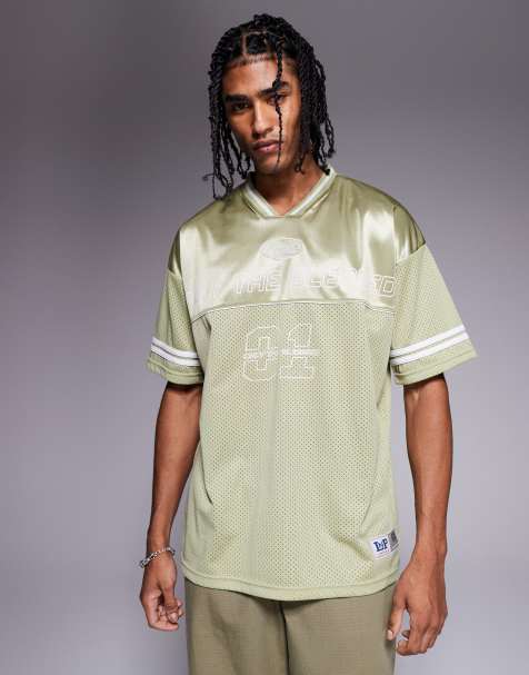 Liquor N Poker - T-shirt oversize à imprimé universitaire - Vert sauge - view 1