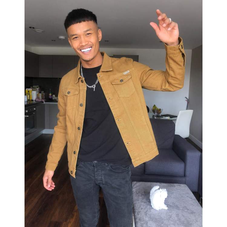 Liquor N Poker Khaki Denim Jacket 27, $48, Asos