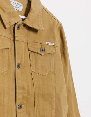 Liquor n poker sale tan denim jacket