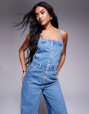 Liquor N Poker Thin Strap Wide Leg Jumpsuit