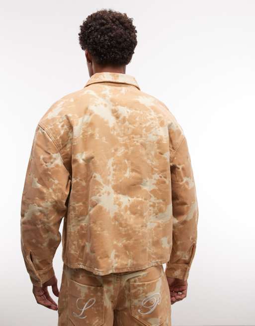 Liquor N Poker - Veste d'ensemble en velours texturé - Beige, 4 de 5