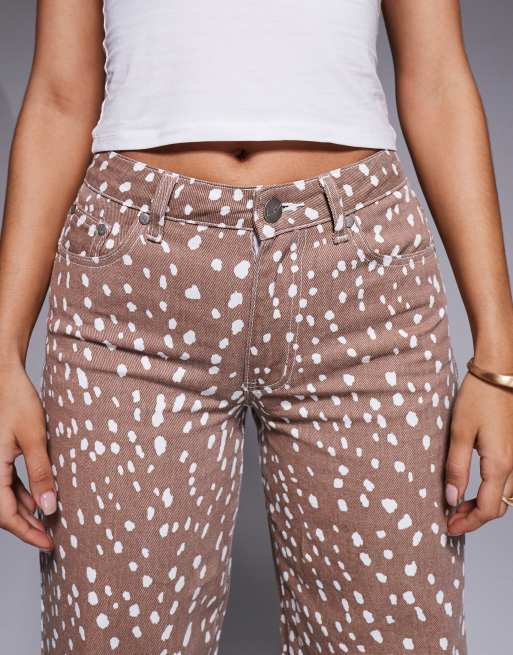 Liquor N Poker – Weite Jeans mit Rehmuster, Kombiteil, 5 von 5
