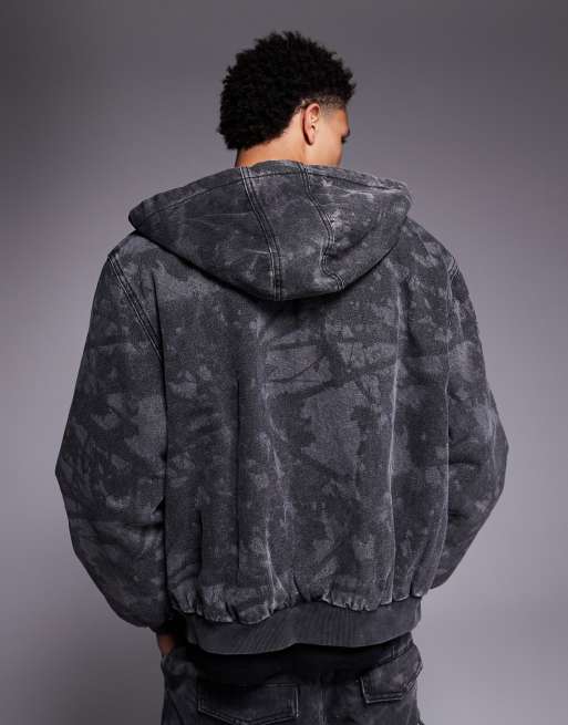 Liquor N Poker zane zip up jacket co-ord in real tree camo, 3 of 5