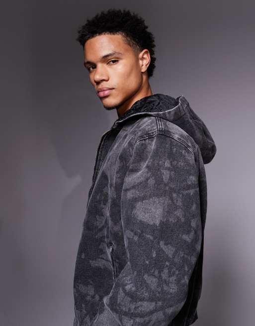 Liquor N Poker zane zip up jacket co-ord in real tree camo, 4 of 5