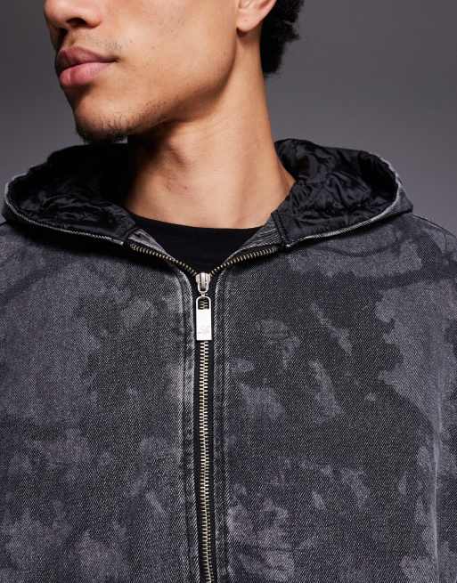 Liquor N Poker zane zip up jacket co-ord in real tree camo, 5 of 5