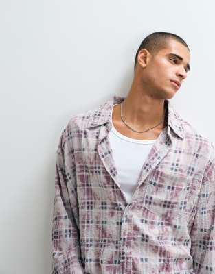 Liquor N Poker Zip Up Shirt In Pink