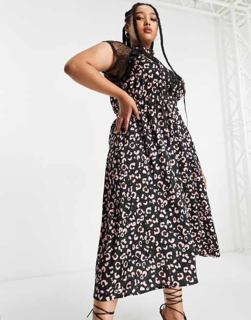 Leopard print 2025 curve dress