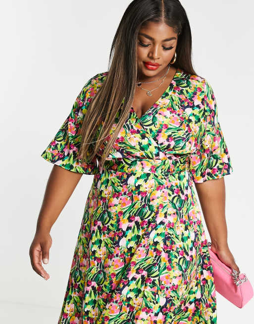 Asos kimono 2025 wrap dress