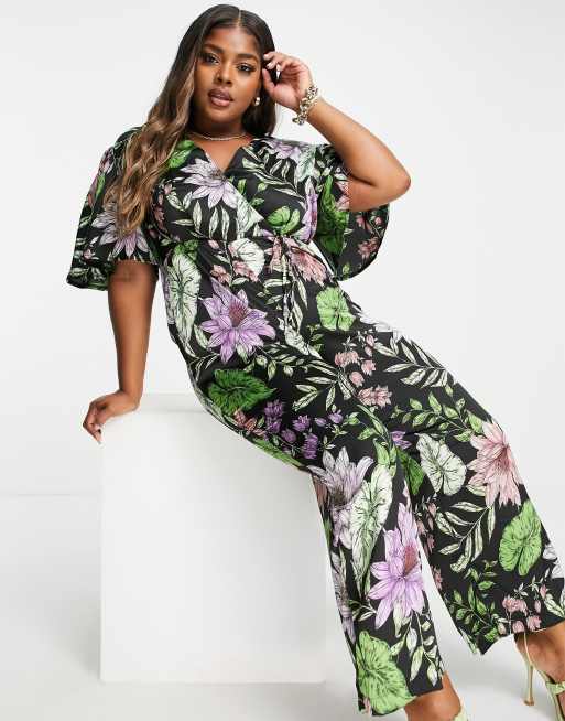 Tropical cheap floral jumpsuit