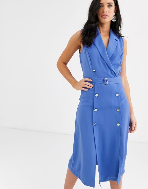 Double breasted hot sale midi dress