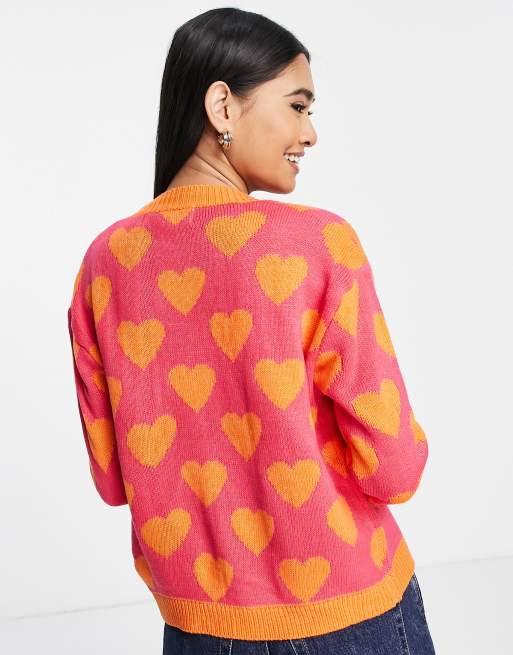 Love is in the Air Heart Cardigan