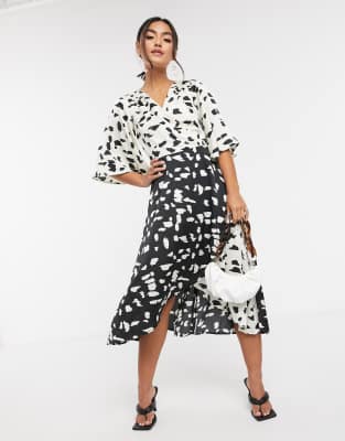 midi dress kimono sleeve