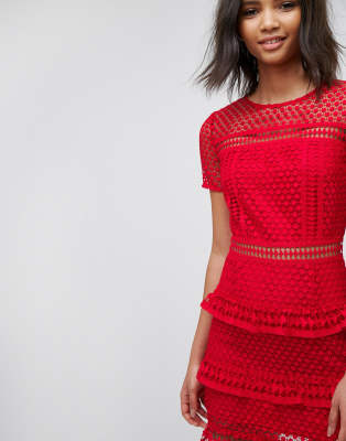 Liquorish Layered Lace Dress
