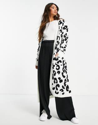 Leopard maxi outlet cardigan