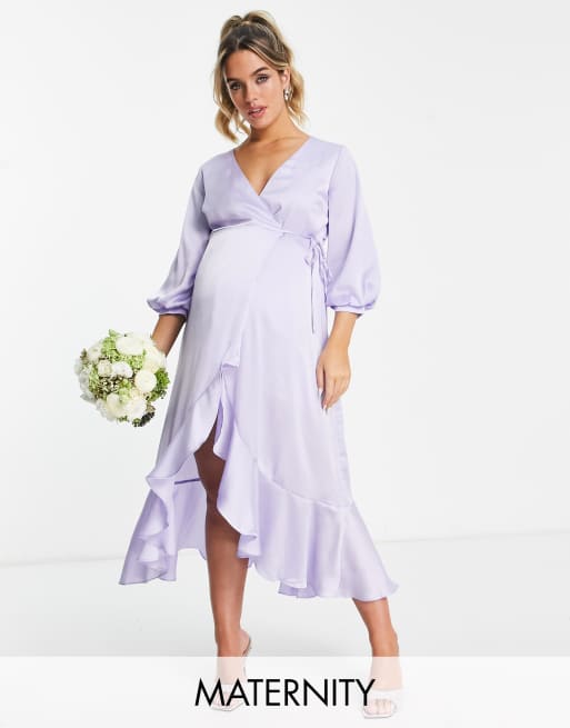 Lilac maternity 2025 bridesmaid dresses