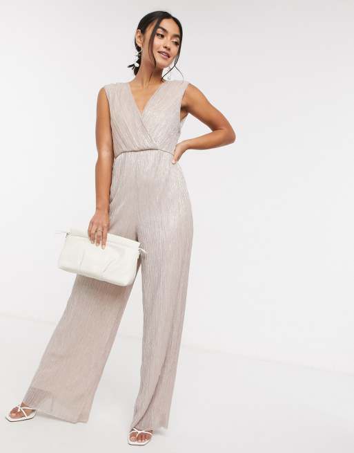 Asos pleated hot sale jumpsuit