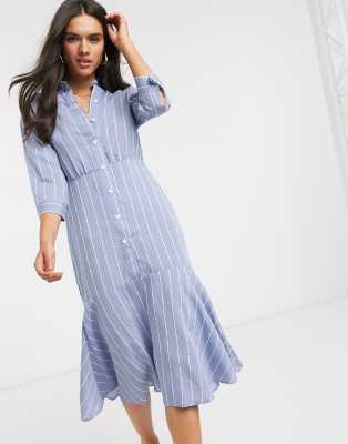 asos peplum shirt dress