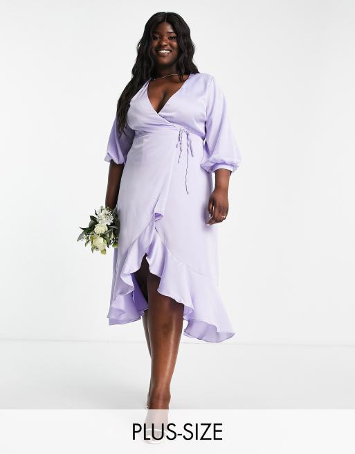 Lilac plus deals size dress