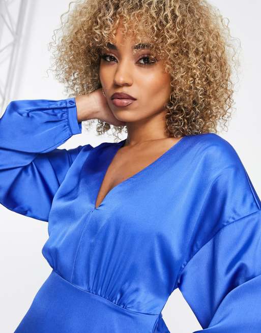 Cobalt hot sale wrap dress