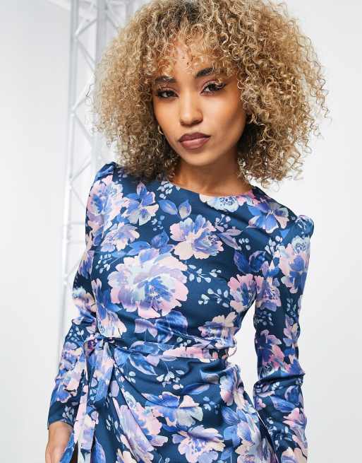 Maxi Dresses, Long-Sleeve Floral Bodycon & Satin