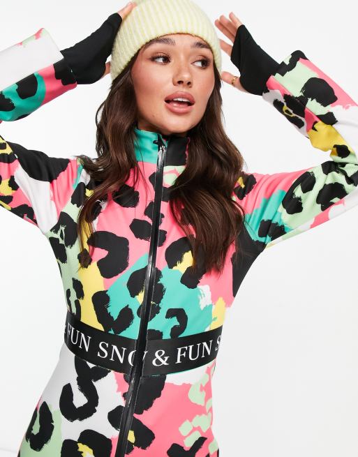 Liquorish - SKI - Waterbestendig skipak met dierenprint in multi, 2 van 4