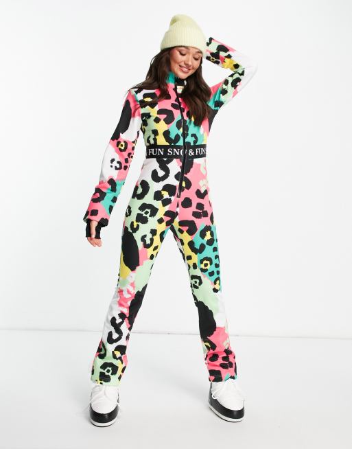 Liquorish - SKI - Waterbestendig skipak met dierenprint in multi, 3 van 4