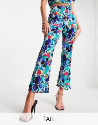 blue floral pants