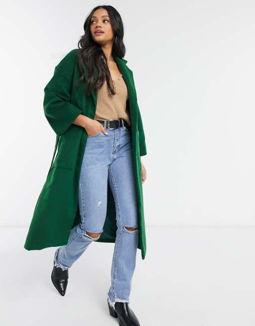 Dark green 2024 wrap coat