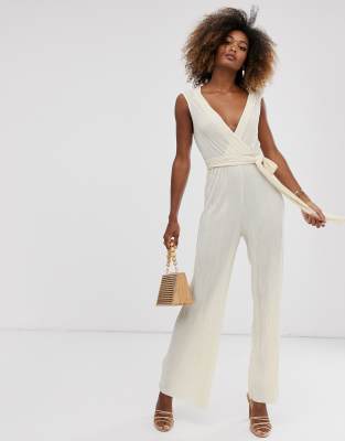 plisse jumpsuit