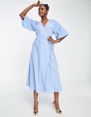 Light Blue Kimono Dress