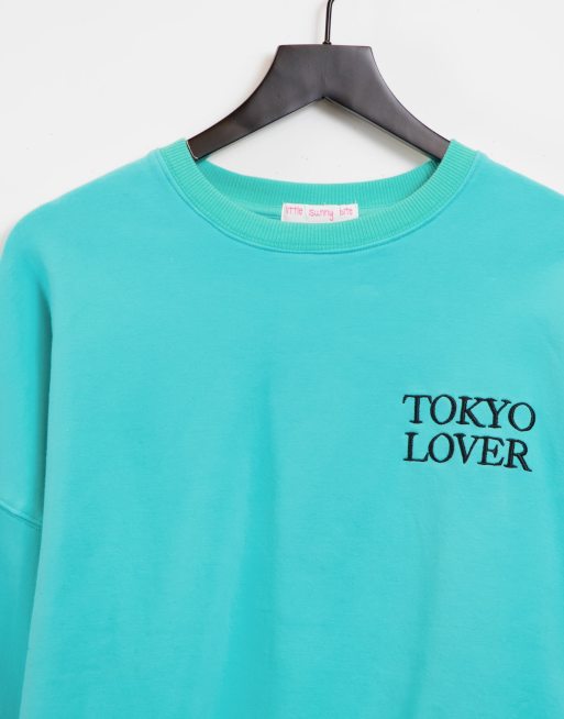 Litte Sunny Bite oversized sweatshirt with tokyo lover print | ASOS