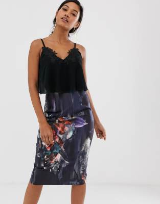 Little Mistress 2 in 1 floral skirt dress-Multi