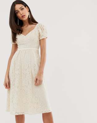 little mistress cream lace dress