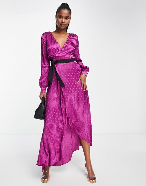 Polka dot hotsell asymmetrical dress