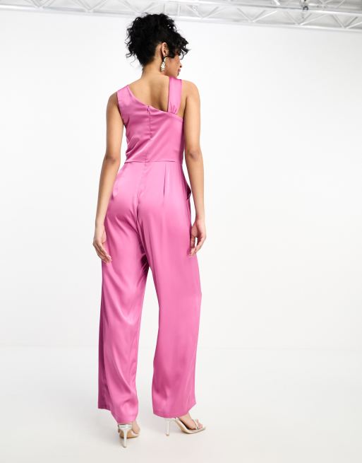 Asymmetrical wide leg jumpsuit online