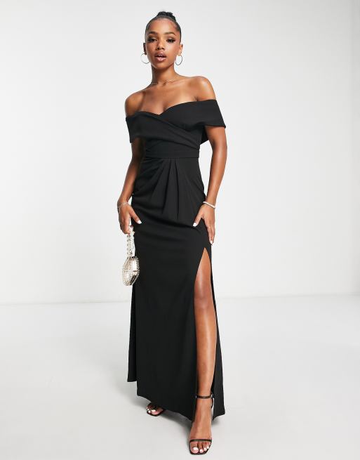 Little mistress 2025 black maxi dress