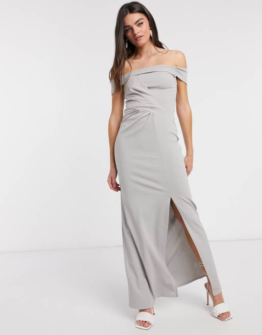 Little mistress grey outlet bridesmaid dress